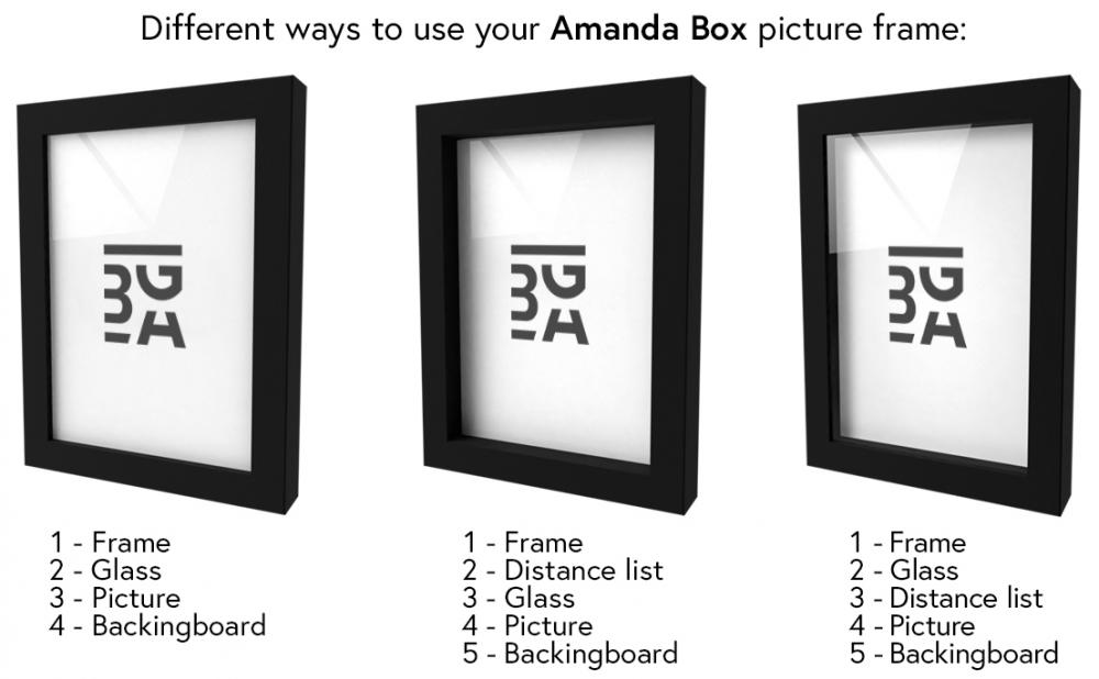 Artlink Frame Amanda Box Black 27x35 cm