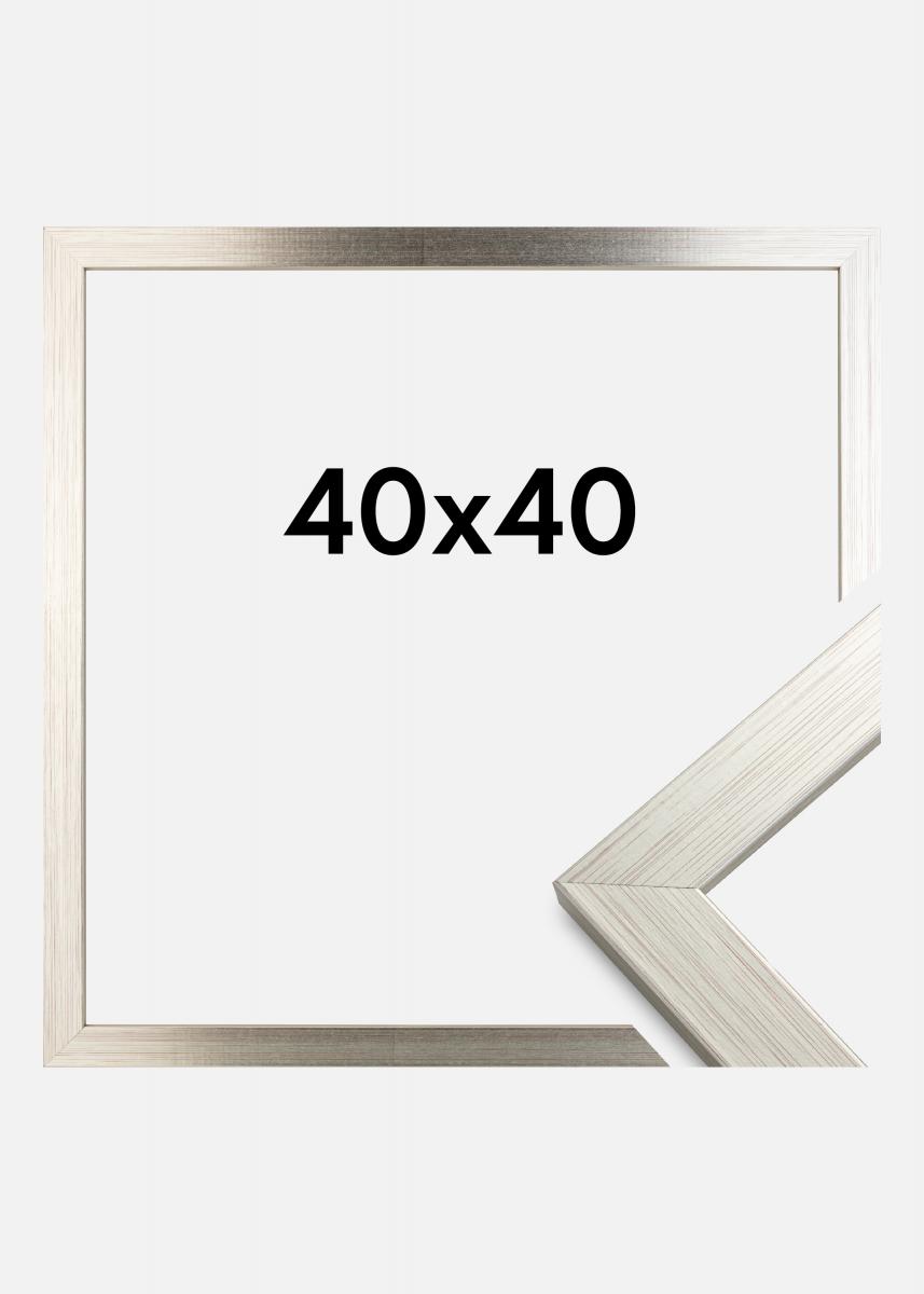 Buy Frame Silver Wood 40x40 cm here 