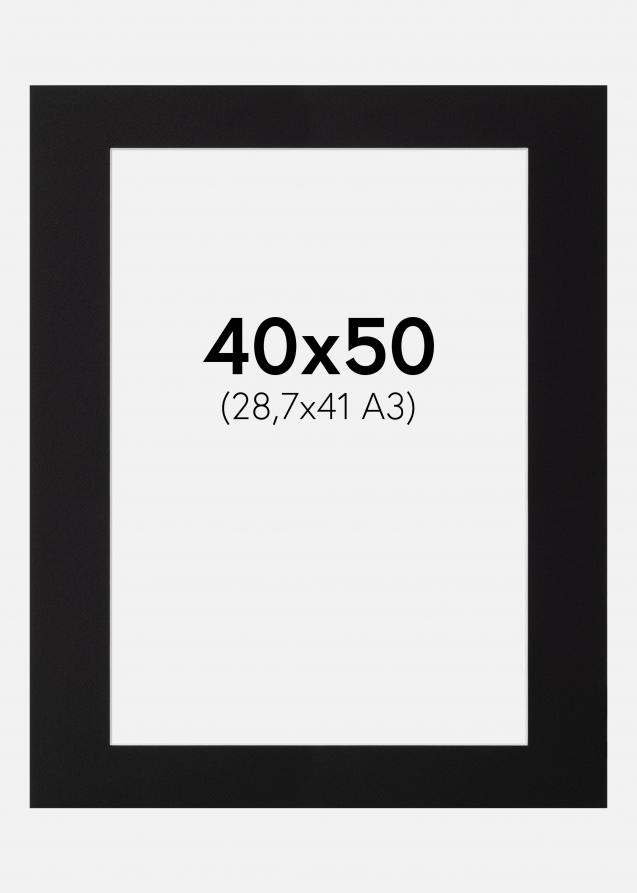 Artlink Passepartout Svart Standard (Vit kärna) 40x50 cm (28,7x41 - A3)