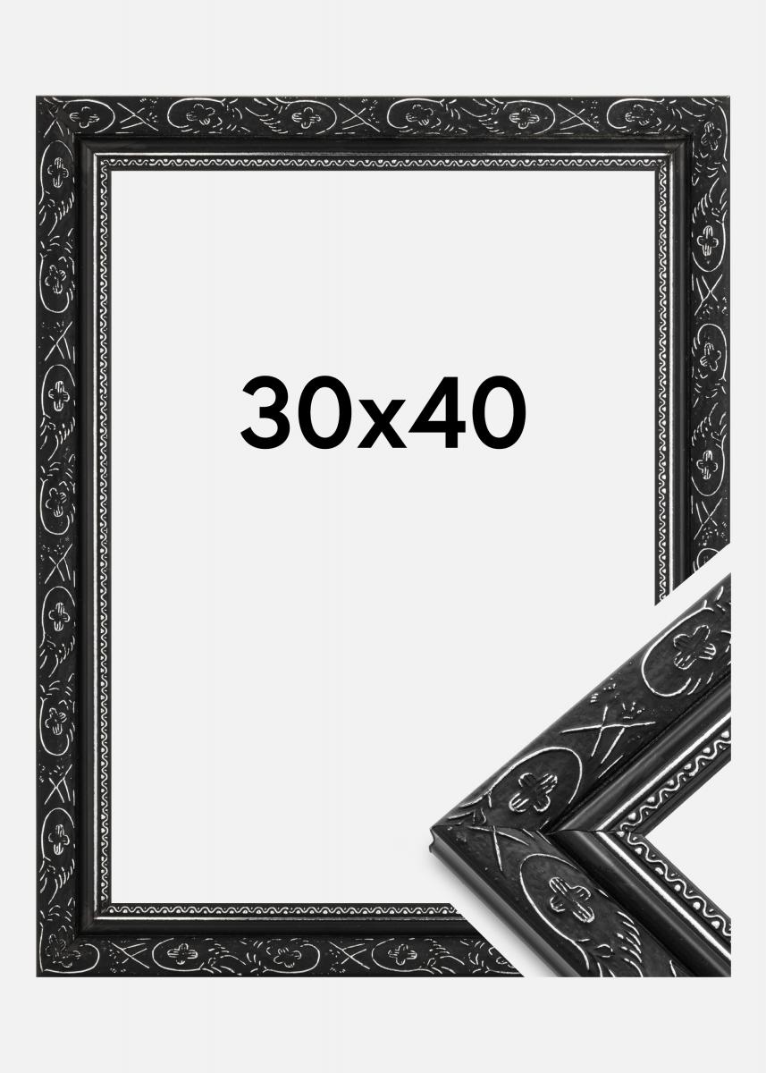 Buy Frame Barock Black 30x40 cm here 
