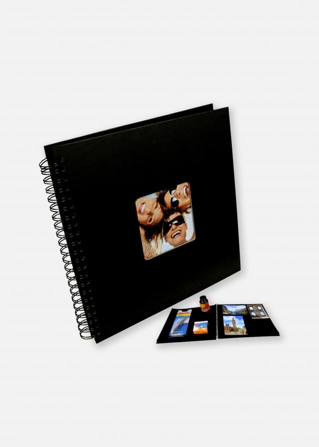 Walther Design Photo Album Fun 30x30cm Black 100 Pages Book-bound Sticky  Album~