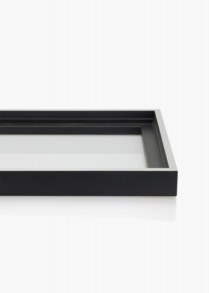 Mavanti Canvas picture frame Reno Black / Silver 40x100 cm