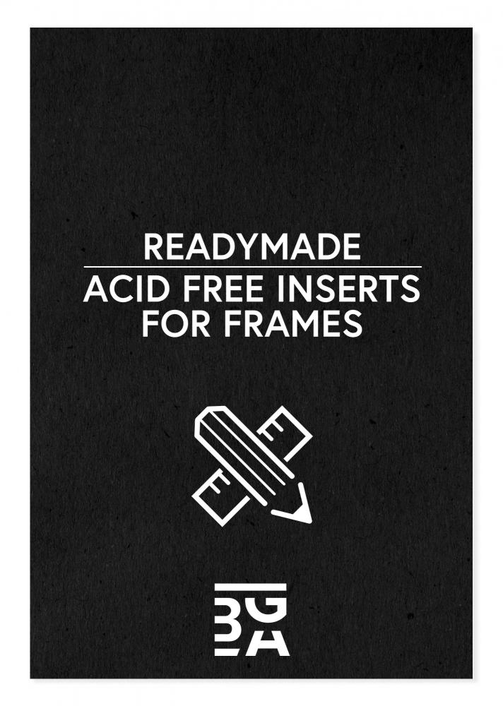 Egen tillverkning - Passepartouter Acid-free Black Insert - 25x70 cm