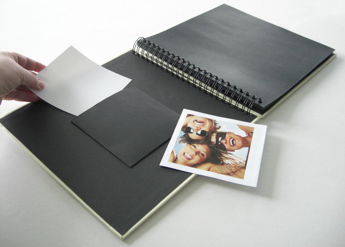 Buy Fun Spiral bound album Grey - 30x30 cm (50 Black pages / 25