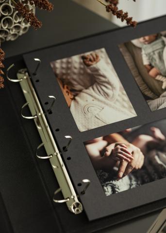 Photo albums with black pages 