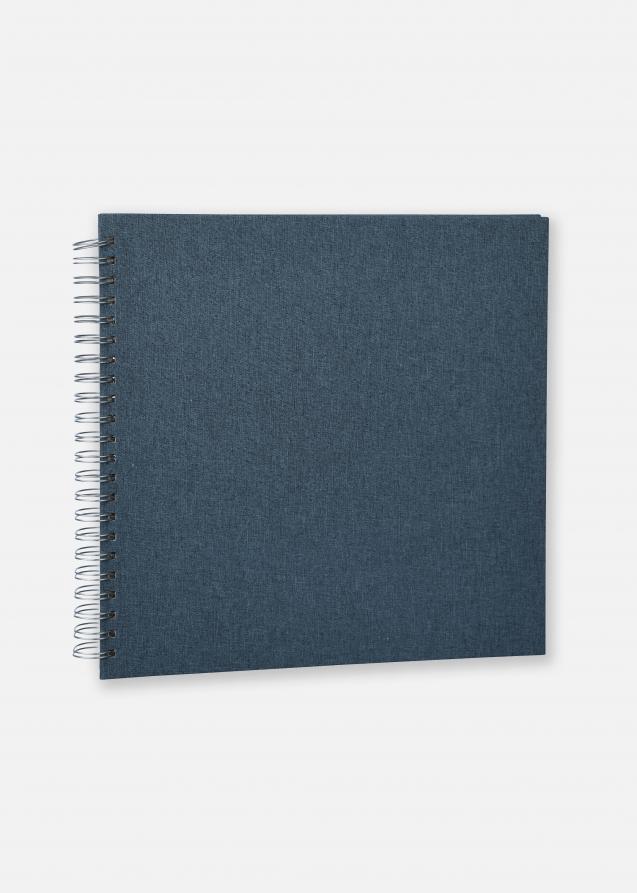 Focus Base Line Canvas Wire-O Blue 30x30 cm (50 White pages / 25 sheets)