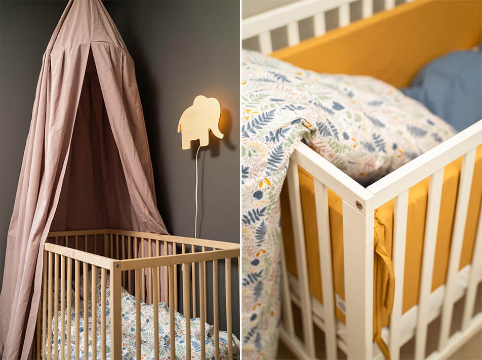 Elegant textiles for children’s rooms